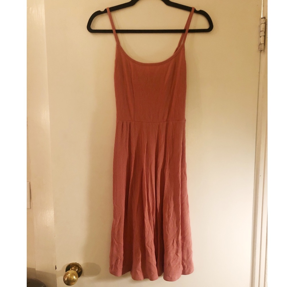 Reformation sz sm pink ribbed dress